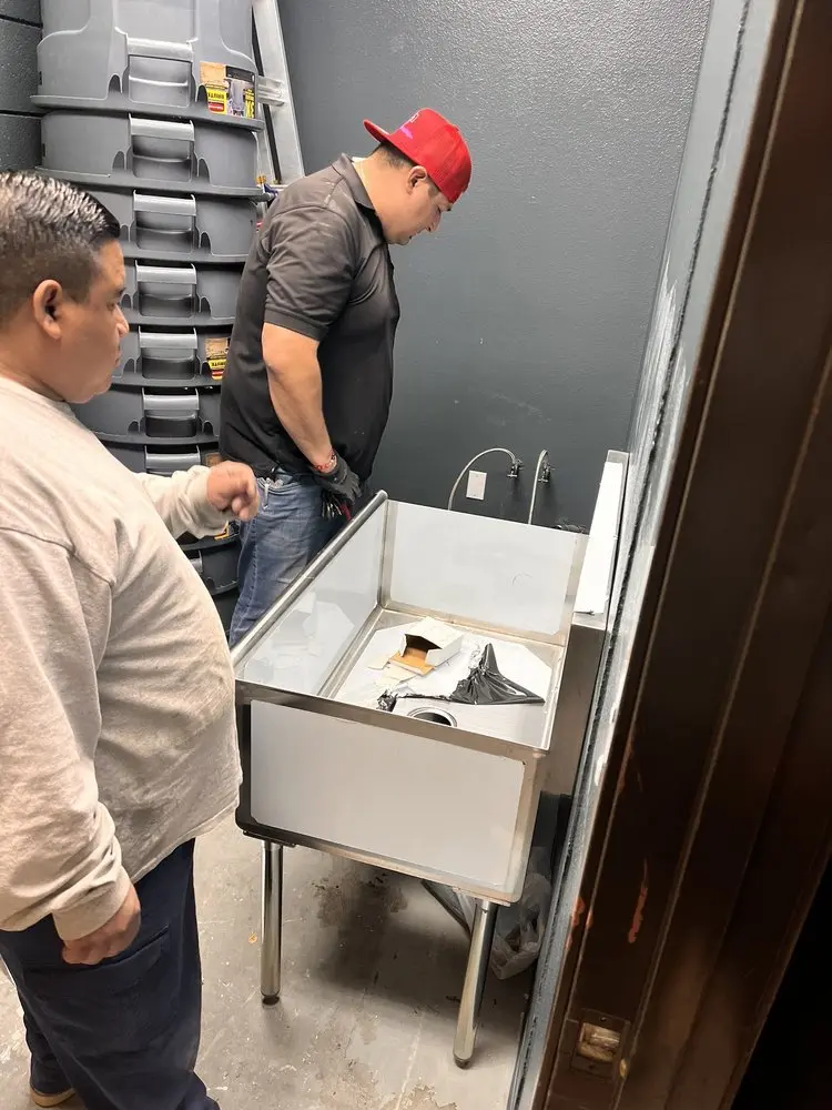 Commercial plumbing and sink installation in Alto